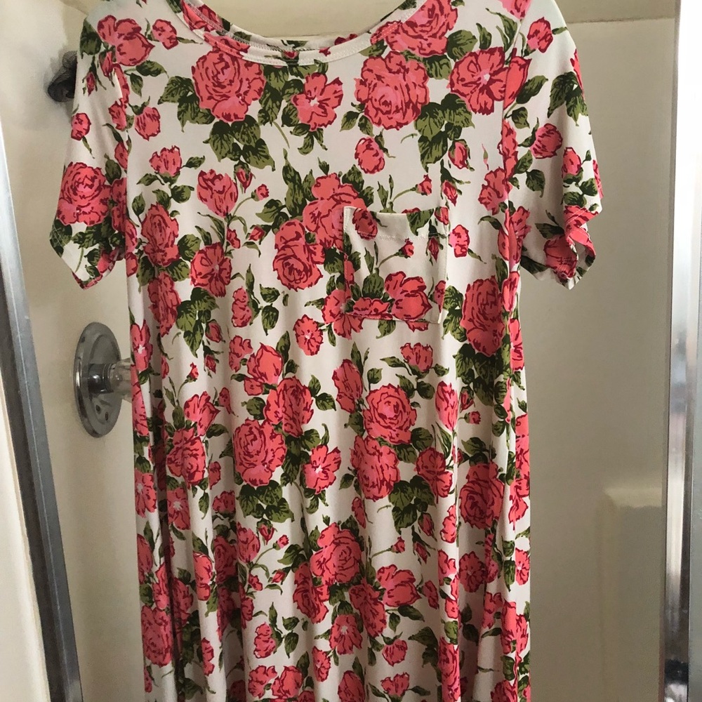 Lularoe UNICORN Rose 🌹 Carly Dress
